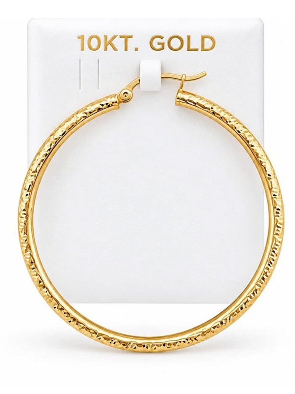 Hoop Single Earring 10k Yellow Gold